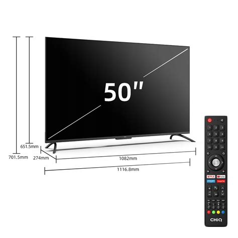 Купить ТВ 50 CHiQ U50G7PF Smart TV Android DVB T2 отзывы фото и