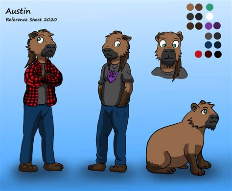 My Fursona Model Sheet 2020 By Geekyaustin On Deviantart