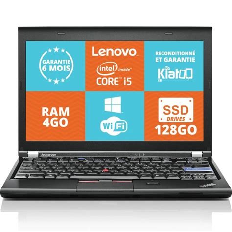 Ordinateur Portable Lenovo Thinkpad X220 Ultrabook Intel Core I5 4go