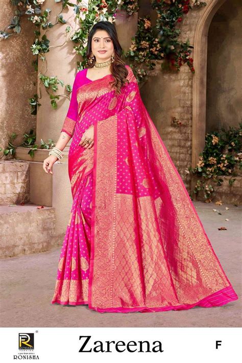 Ronisha Zareena Banarasi Silk Saree Wholesale Saree India