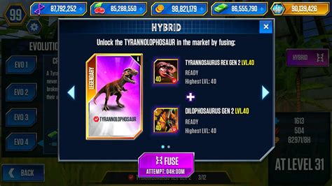 TYRANNOLOPHOSAUR UNLOCKING TYRANNOSAURUS REX GEN 2 JURASSIC WORLD THE