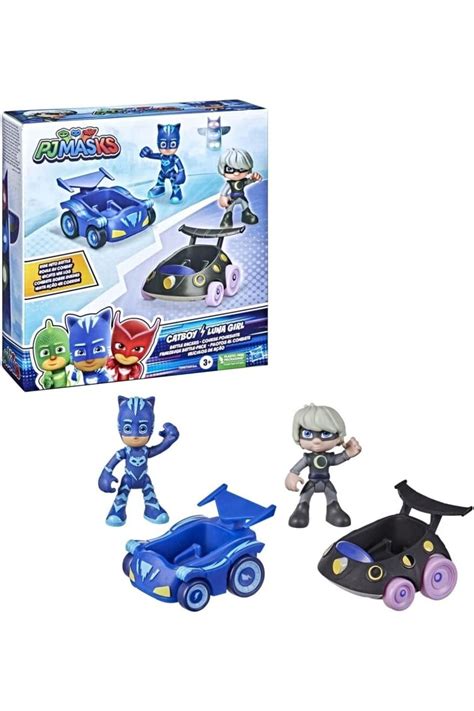 Pj Masks Pijamaskeliler Ikili Fig R Ve Mini Ara Kedi Ocuk Vs Ay