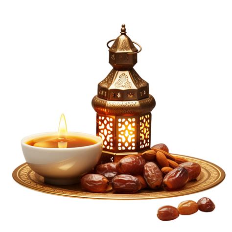 Ramadan Kareem And Iftar Muslim Food Holiday Concept Bowl With Dried