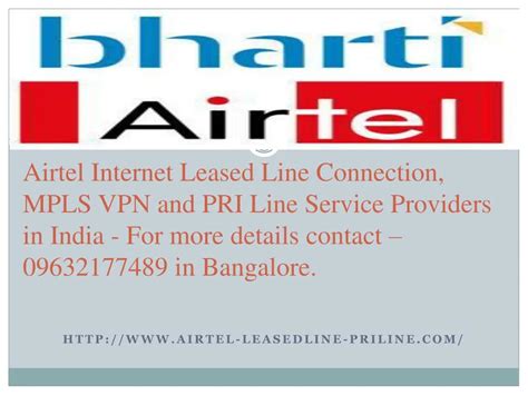 PPT Airtel Leased Line Connection In Hyderabad 09632177489