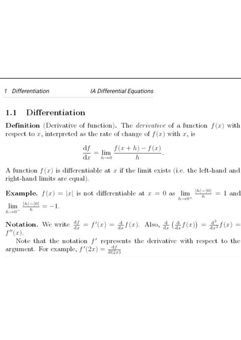 Solution Differentiation Defferential Equations Studypool