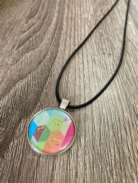 Rainbow Pride Pendant For Necklace Etsy