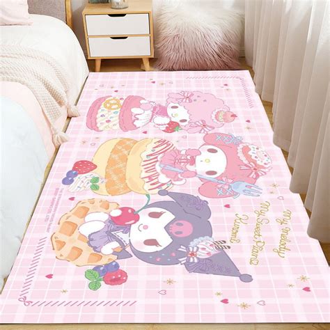 Cartoon Carpet Kawaii Sanrio My Melody Cinnamoroll Kuromi Bedside