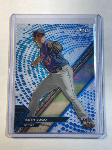 Seth Lugo Topps High Tek Blue Refractor Ed Rookie Card Rc