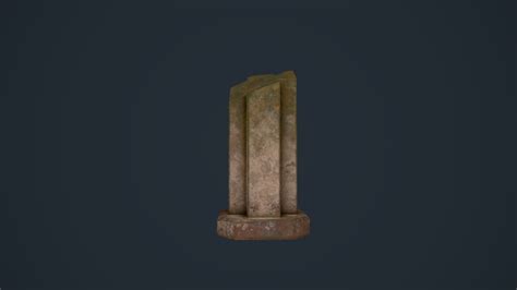 D Model Ancient Pillars Vr Ar Low Poly Cgtrader