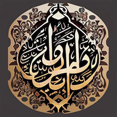 Premium Ai Image Arabic Calligraphy