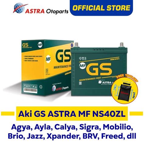 Jual GS ASTRA MF NS40ZL Aki Mobil Calya Sigra Sirion Ayla Dan