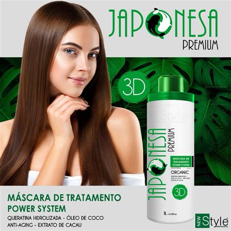 ESCOVA PROGRESSIVA DEFINITIVA ORGÂNICA JAPONESA 3D IDEAL PRA ALISAR