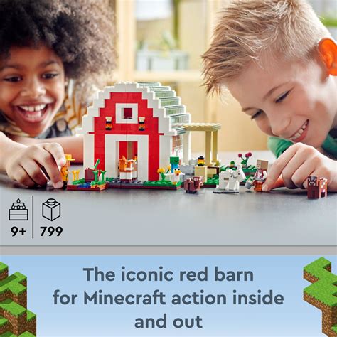 LEGO Minecraft The Red Barn Farm Animals Toy - Imagination Toys