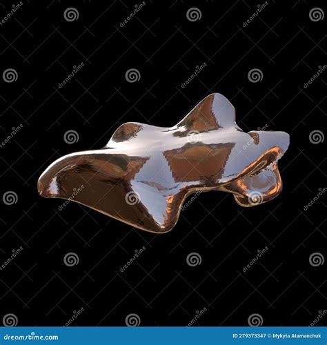 D Figure D Render Of Abstract Shapes Abstract Bronze Figures Stock