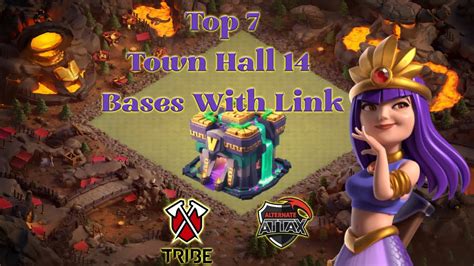 Top 7 Th14 War Base With Link Tribe Gaming Vs ATN ATTAX Bases MCES