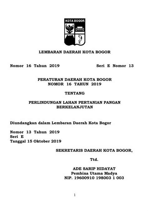 PDF LEMBARAN DAERAH KOTA BOGOR NOMOR 16 TAHUN 2019 2019 11 5