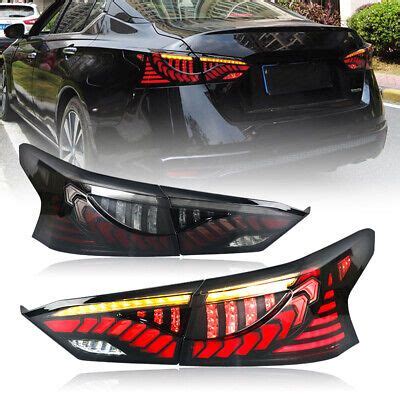 Smoked Led Tail Lights For Nissan Altima Sequential Signal