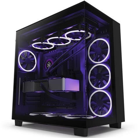 Gabinete Gamer Nzxt H Flow Preto Vidro Temperado Mid Tower Cm H Fb