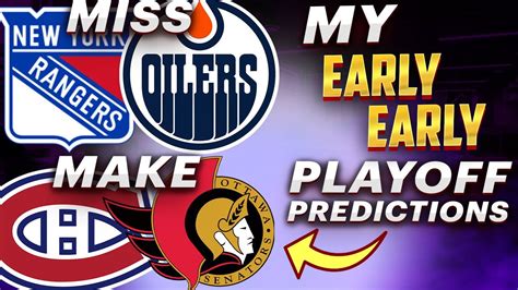 My Early Early 2024 NHL Playoff Predictions 2024 NHL Season YouTube