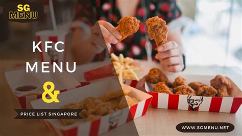 KFC Menu Price List Singapore Updated 2024