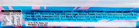 Zombie Chews Raspberry Lemonade Flavoured Bar Gluten Free 28g The