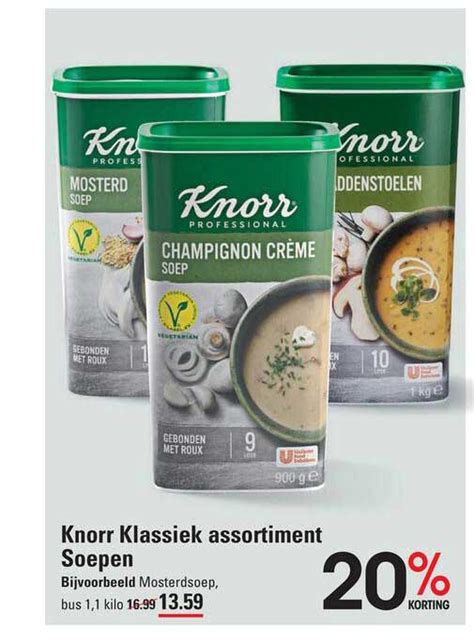 Knorr Klassiek Assortiment Soepen Aanbieding Bij Sligro Folders Nl