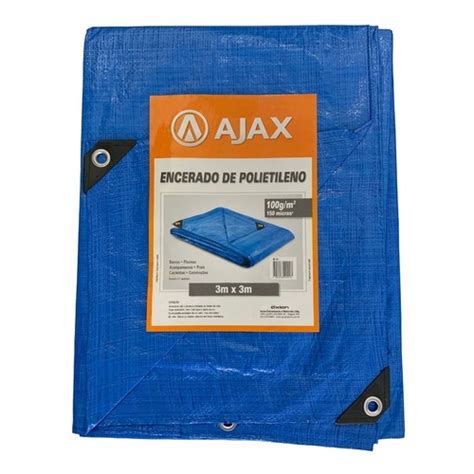 Lona Encerado De Polietileno 3X3 M Azul 100 Micras Ajax Submarino