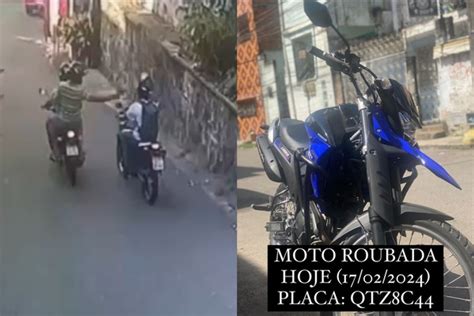 VEJA O VÍDEO dupla rouba moto Yamaha Lander na manhã deste sábado 17