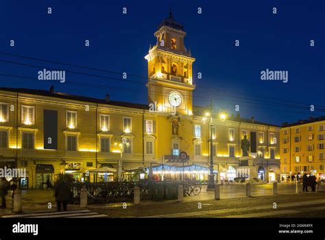 Governor Palace Of Parma At Night Stock Photo Alamy