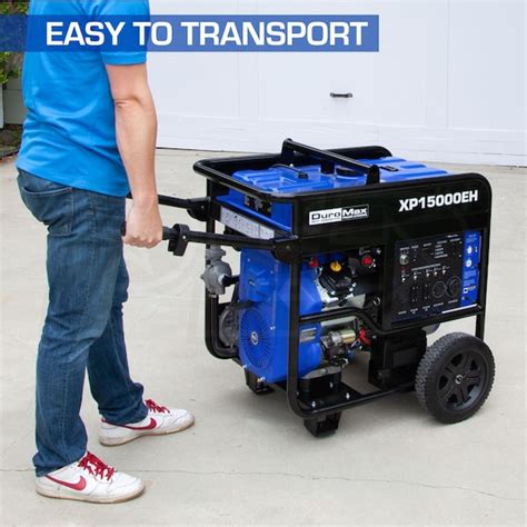 DuroMax XP15000EH - 12,500 Watt Electric Start Dual Fuel Portable ...