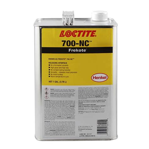 Loctite Frekote 700 NC Mold Release Agent Clear 1 Gallon Can