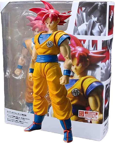 Buy Goku Action Figure, Red Hair Goku Toys Dragon Ball Z Action Figure ...