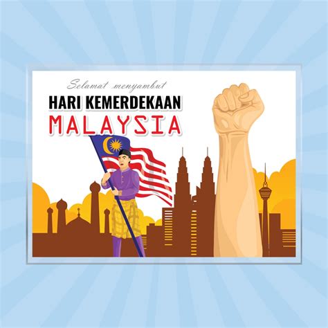 A4 Laminated Poster Sejarah Malaysia Madani School Decor Hiasan Sekolah