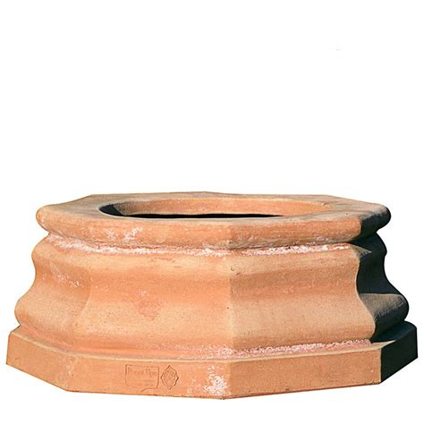 Octagonal Base Poggi Ugo Terracotta Impruneta