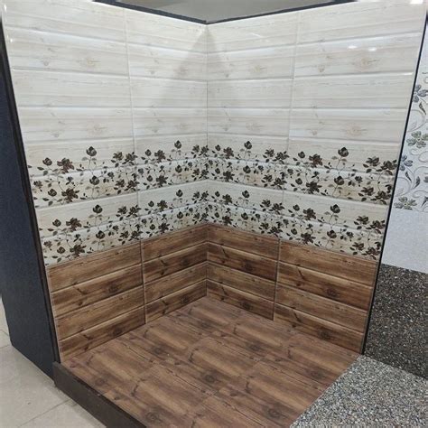 High Glossy 31mm Ceramic Bathroom Tiles Size 2x4 Feet 600x1200 Mm At