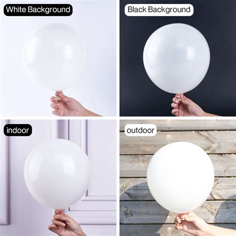 Getuscart Partywoo White Balloons Pcs Matte White Balloons