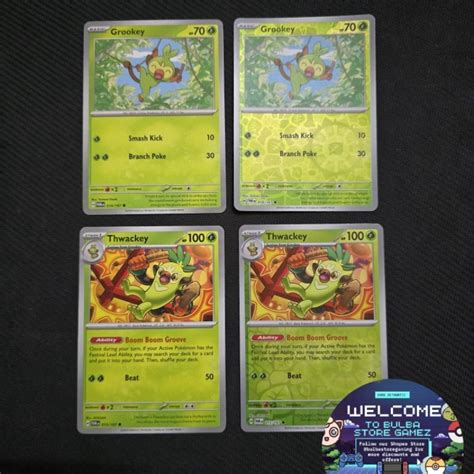 Grookey 014 167 Thwackey 015 167 SV06 NA Reverse Holo Twilight