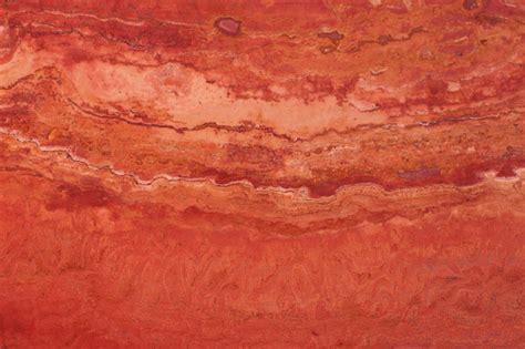 Natural Stone Of Red Color Travertine Of Red Color With Veins Stock ...