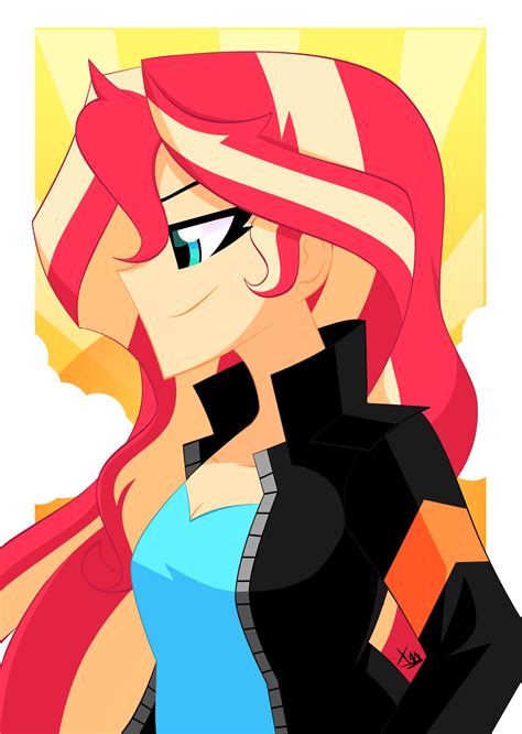 2443913 Safe Artist Xan Gelx Sunset Shimmer Equestria Girls