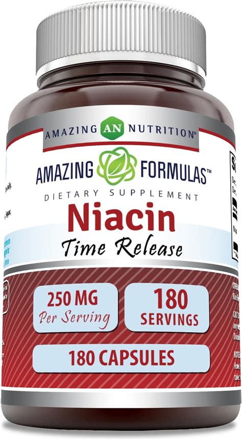 Amazing Formulas Niacina Vitamina B Mg C Psulas Suplemento