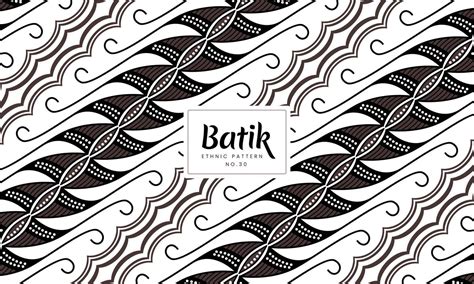 Batik Indonesian Parang traditional floral patterns Vector 18862272 ...