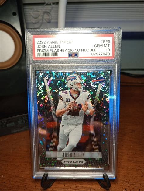 Josh Allen 2022 Prizm Pf 5 Prizm Flashback No Huddle Price Guide