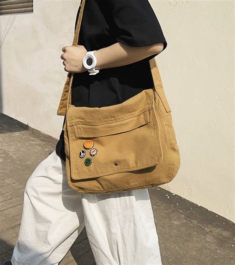 Vintage Canvas Bag Ladies Messenger Bag Casual Bag Shoulder Etsy