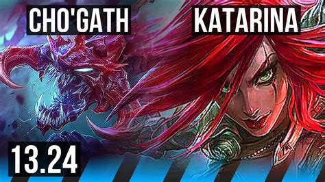 CHO GATH Vs KATARINA MID 1000 Games 5 1 3 Rank 13 Cho BR