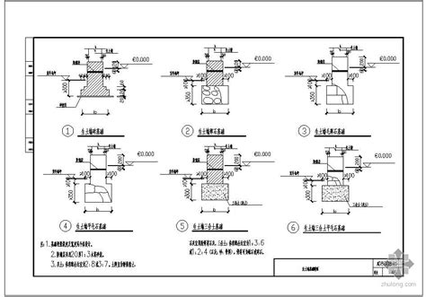川 08g08某生土墙基础断面节点构造详图 混凝土节点详图 筑龙结构设计论坛