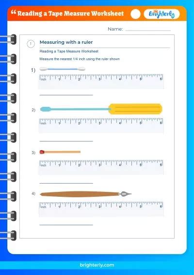 Free Reading A Tape Measure Worksheets [pdfs] Brighterly