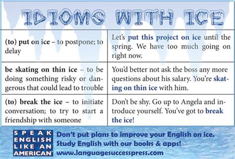 Chill Out With These Idioms With Ice To Help English Language