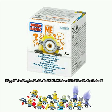 Mega Bloks Despicable Me Buildable Minions Blind Box Packs Series Ii