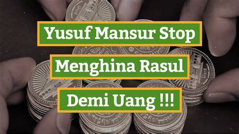 USTADZ TABRANI SABIRIN Yusuf Mansur Stop Menghina Rasul Demi Uang