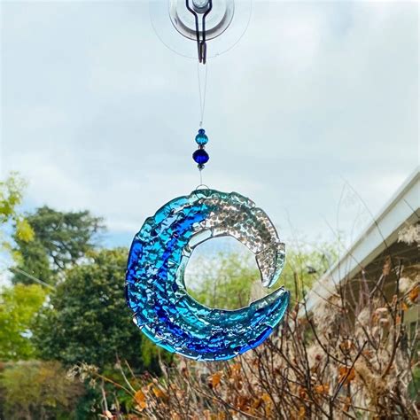 Fused Glass Ocean Wave Suncatcher Glass Wave Art Beach Etsy